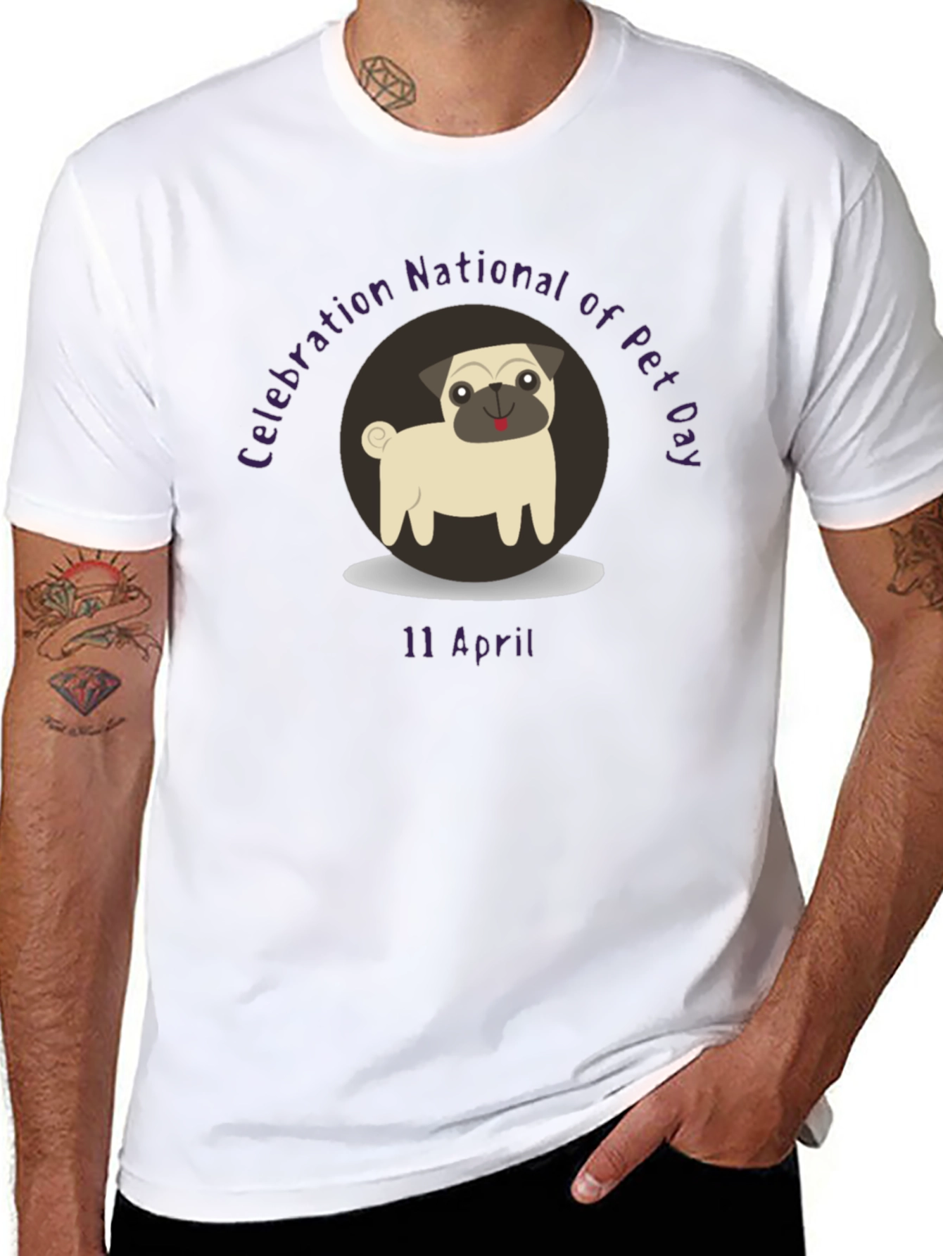 National Pet Day T-Shirt - Pug