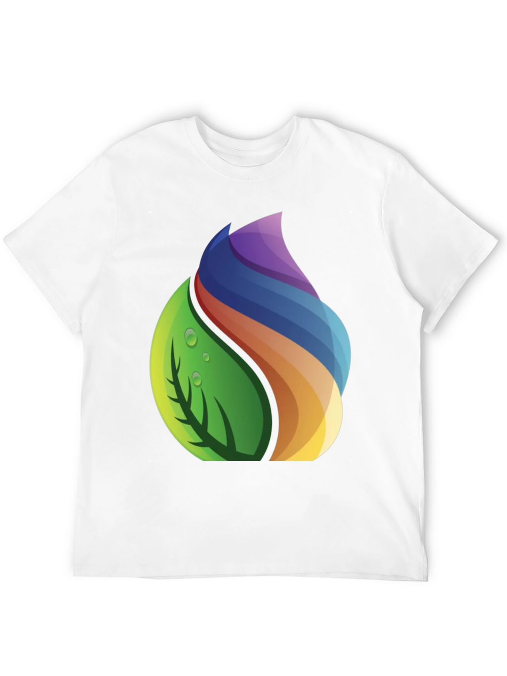 Nature Spectrum Graphic Tee - Soft Black Cotton