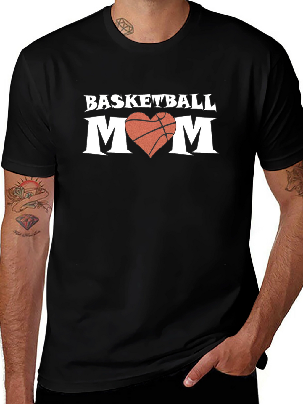 Basketball Mom Graphic T-Shirt