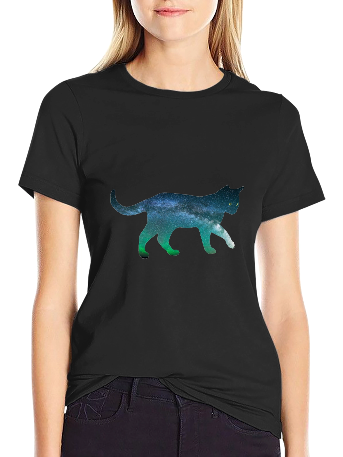 Galaxy Cat T-Shirt - Unique Space Design