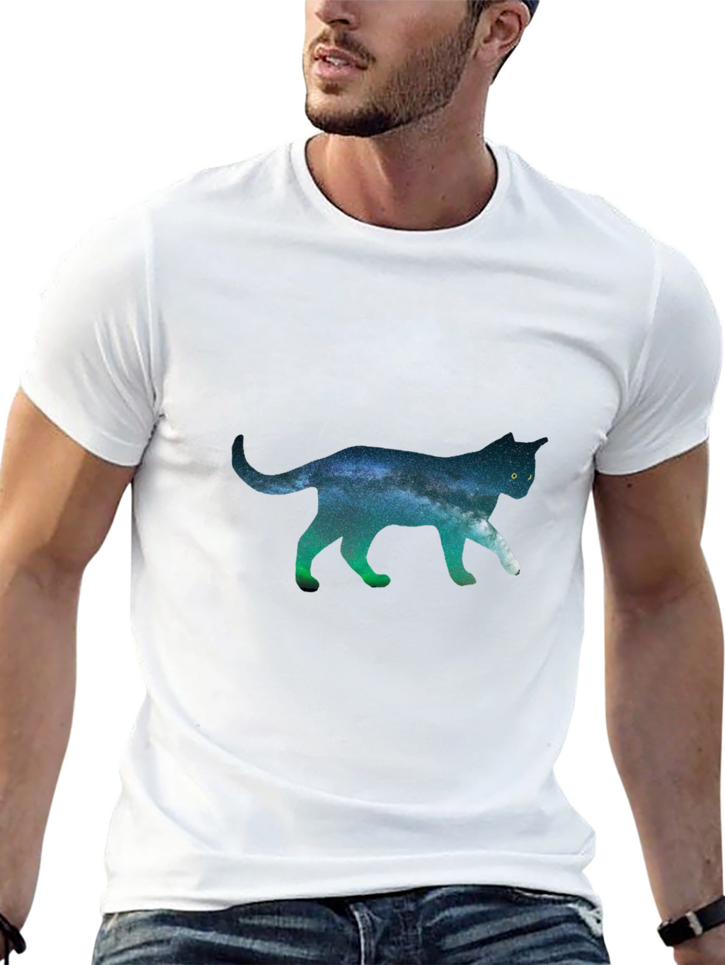 Galaxy Cat T-Shirt - Unique Space Design