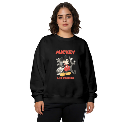 Vintage Mickey And Friends Nostalgia Crewneck SweatshirtDisney Sto...