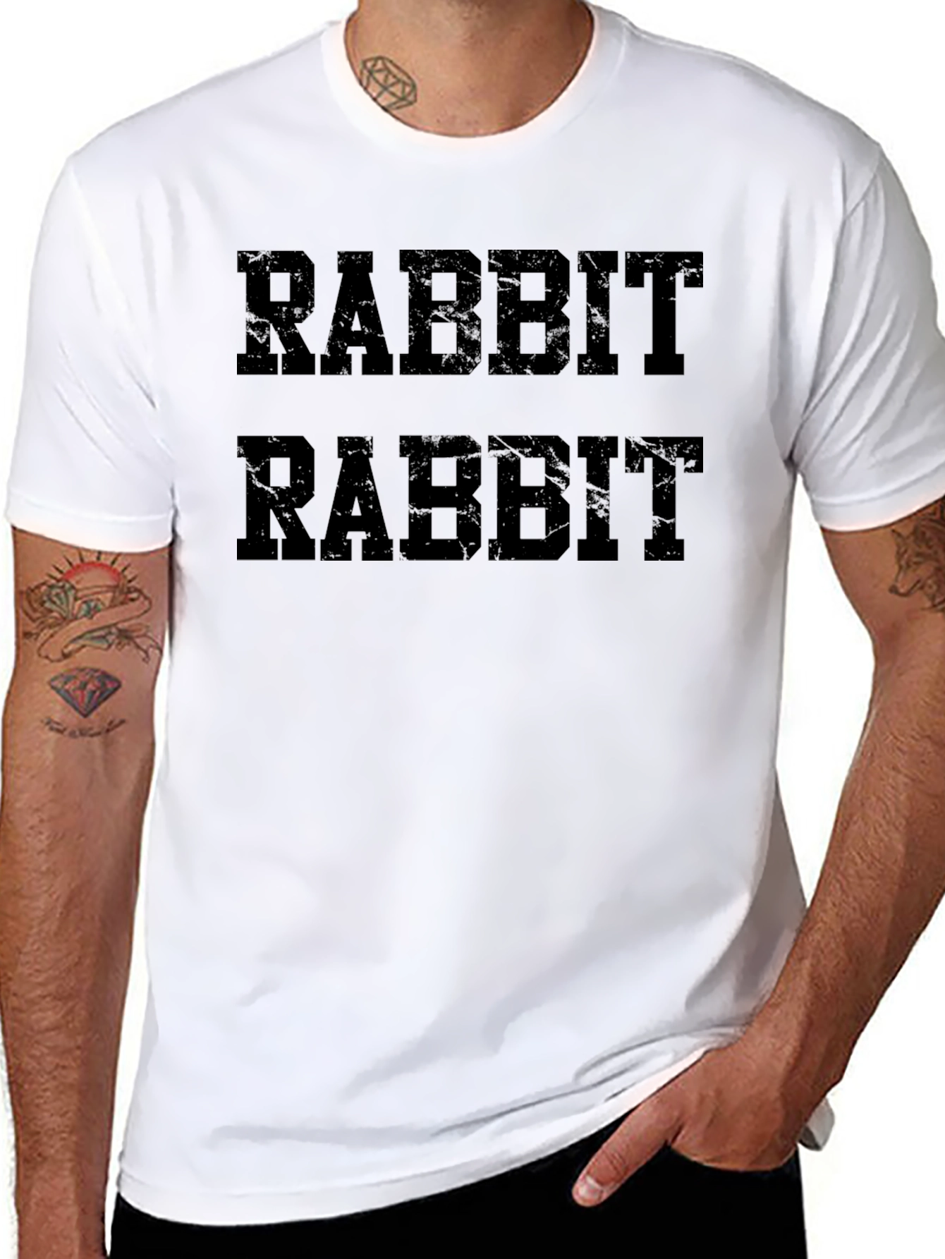 Rabbit Rabbit Lucky Graphic T-Shirt