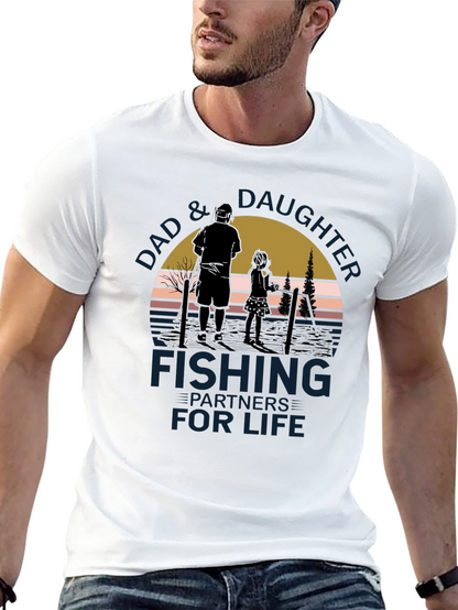 Dad & Daughter Fishing Partners for Life T-Shirt