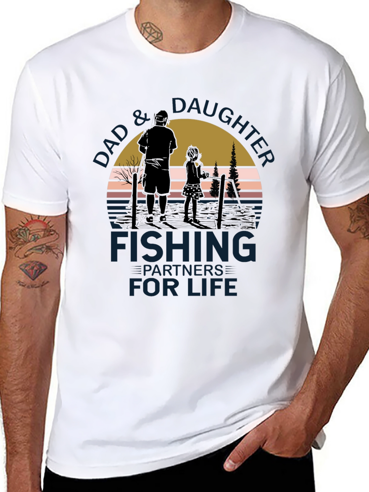 Dad & Daughter Fishing Partners for Life T-Shirt