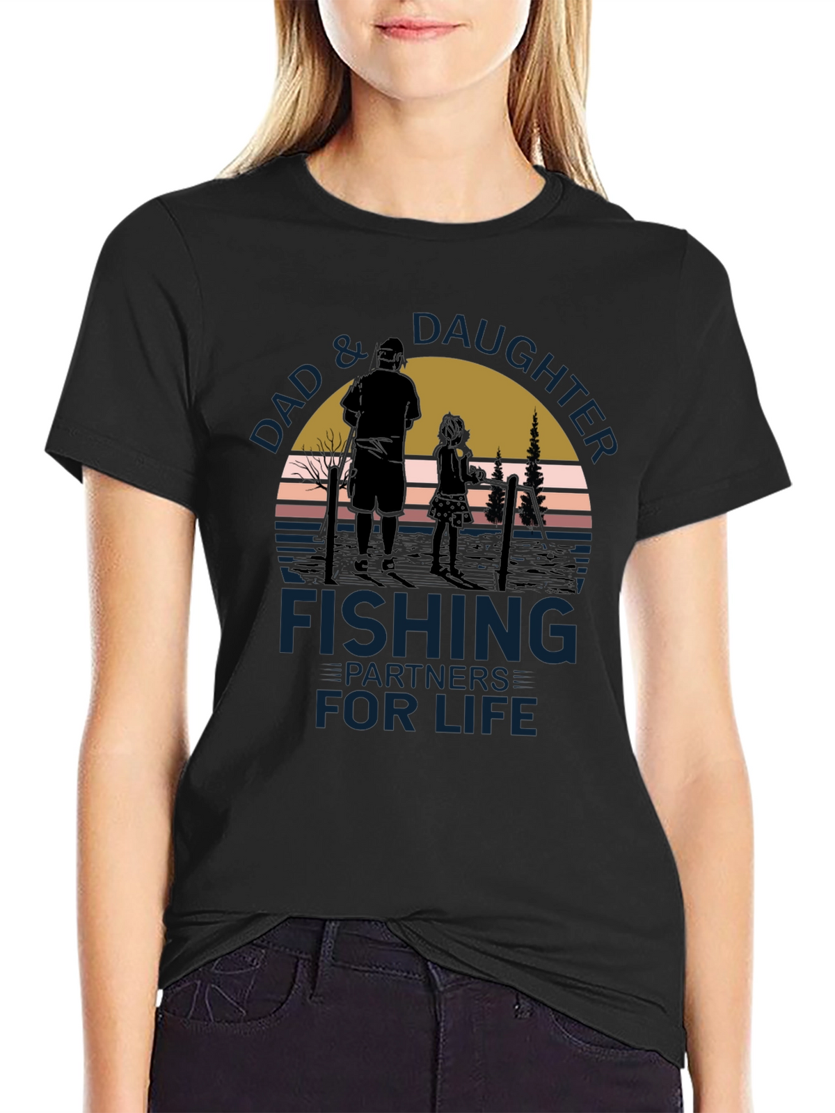 Dad & Daughter Fishing Partners for Life T-Shirt