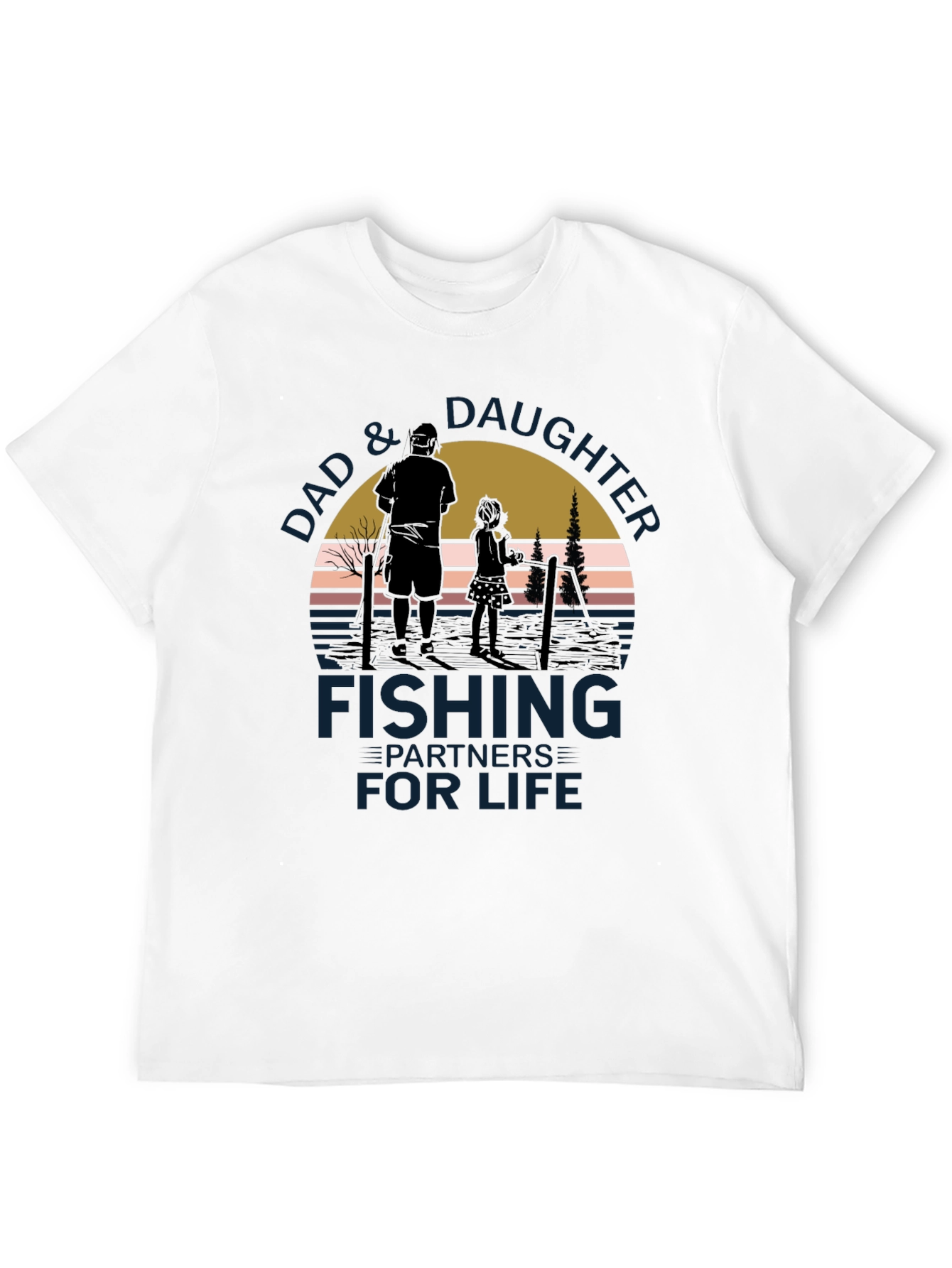 Dad & Daughter Fishing Partners for Life T-Shirt