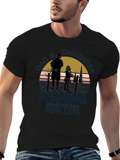 Dad & Daughter Fishing Partners for Life T-Shirt