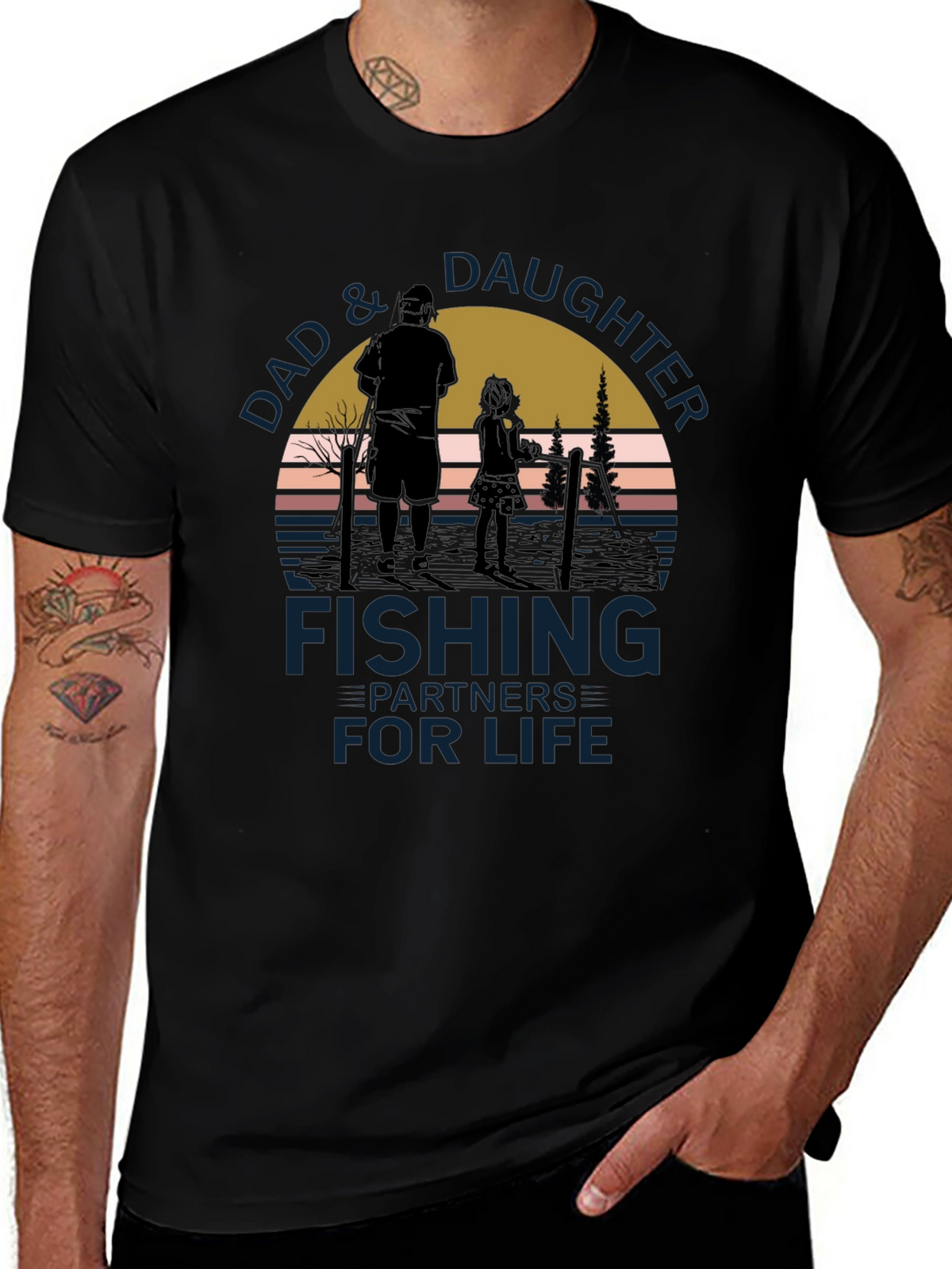 Dad & Daughter Fishing Partners for Life T-Shirt