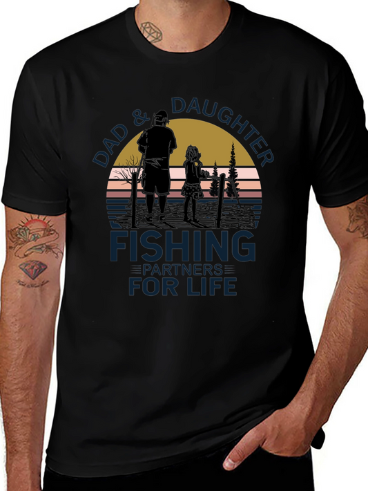 Dad & Daughter Fishing Partners for Life T-Shirt