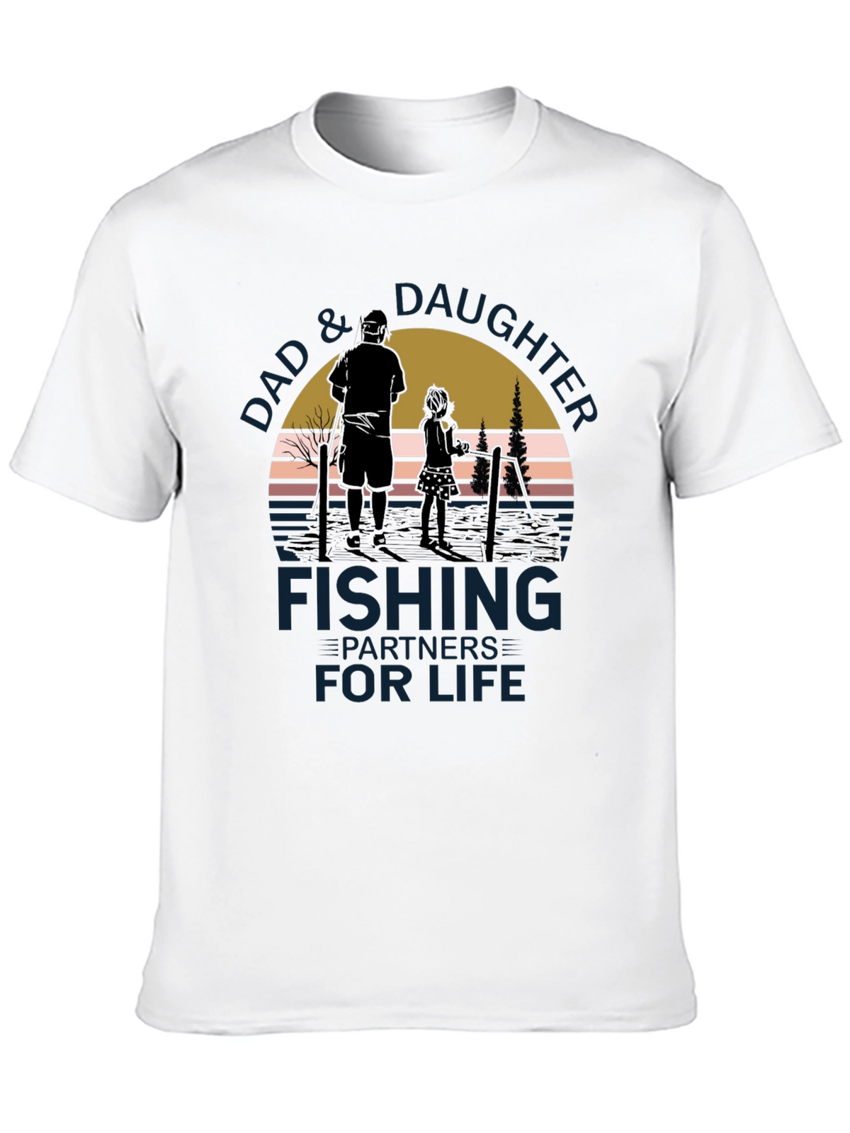 Dad & Daughter Fishing Partners for Life T-Shirt