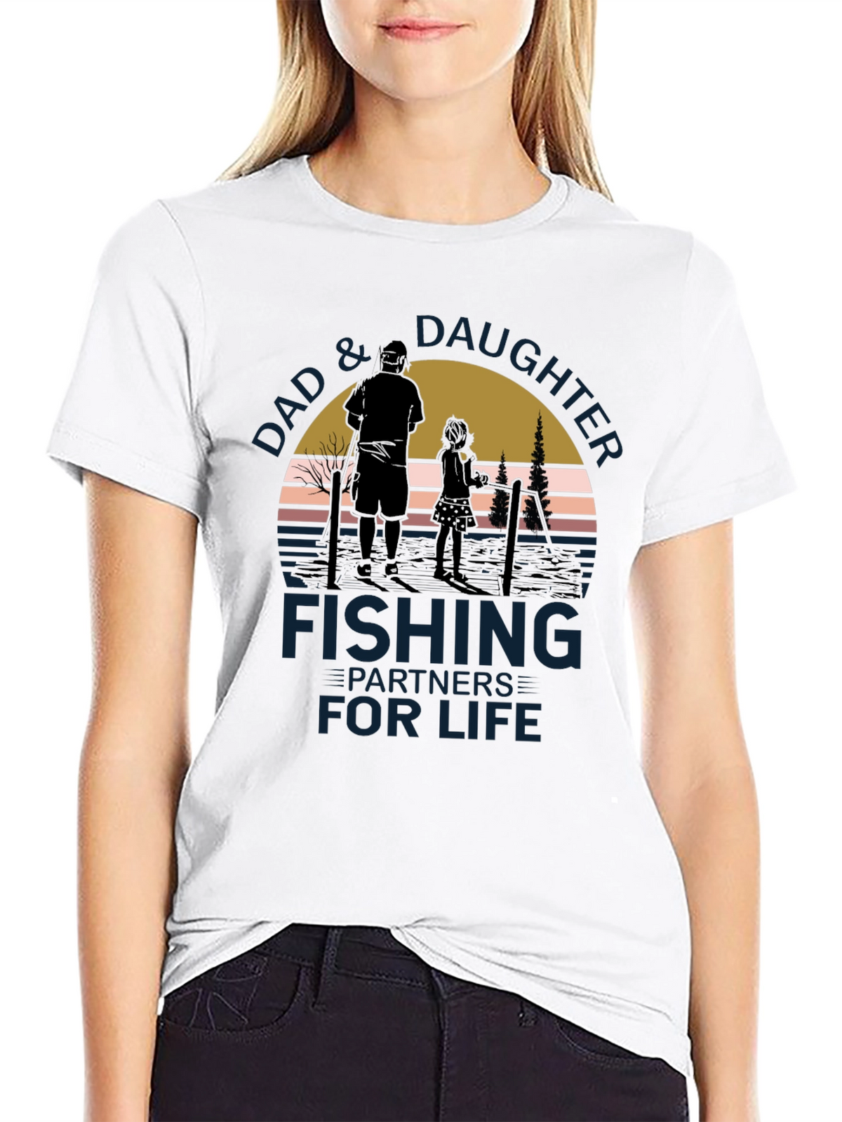 Dad & Daughter Fishing Partners for Life T-Shirt