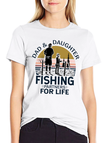 Dad & Daughter Fishing Partners for Life T-Shirt
