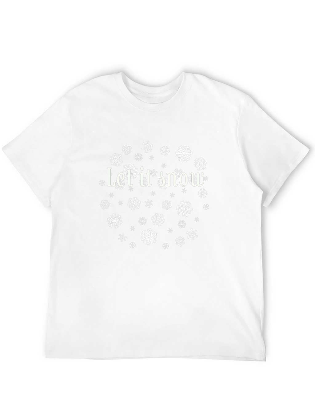 Let It Snow T-Shirt - Holiday Christmas Snowflake Tee