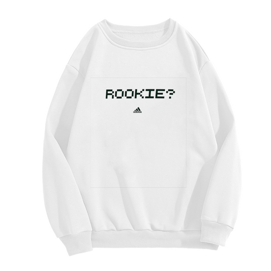 Pixel Rookie Question Mark Street Style Crewneck Sweatshirt