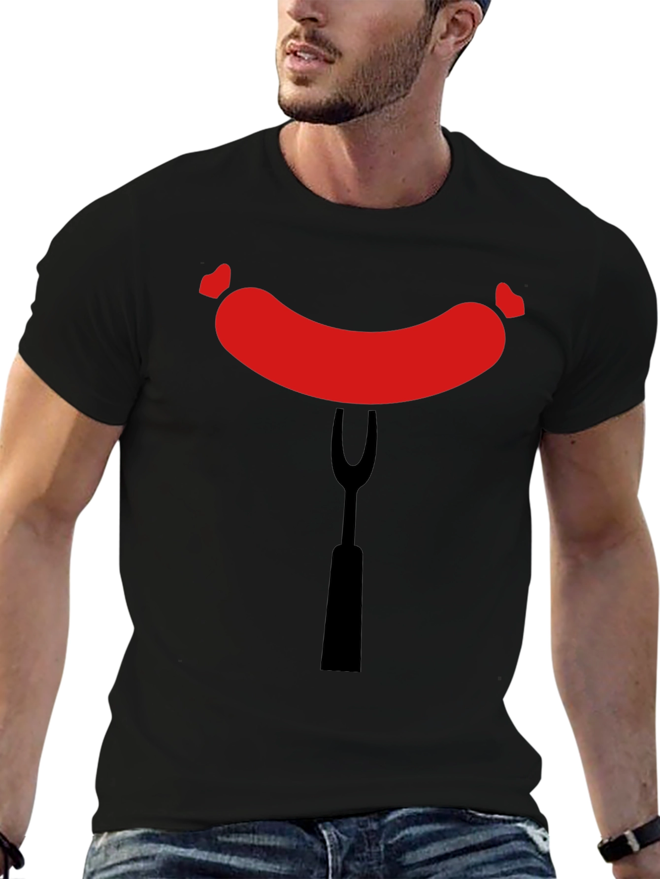 Funny Sausage T-Shirt - Grill Master BBQ Tee