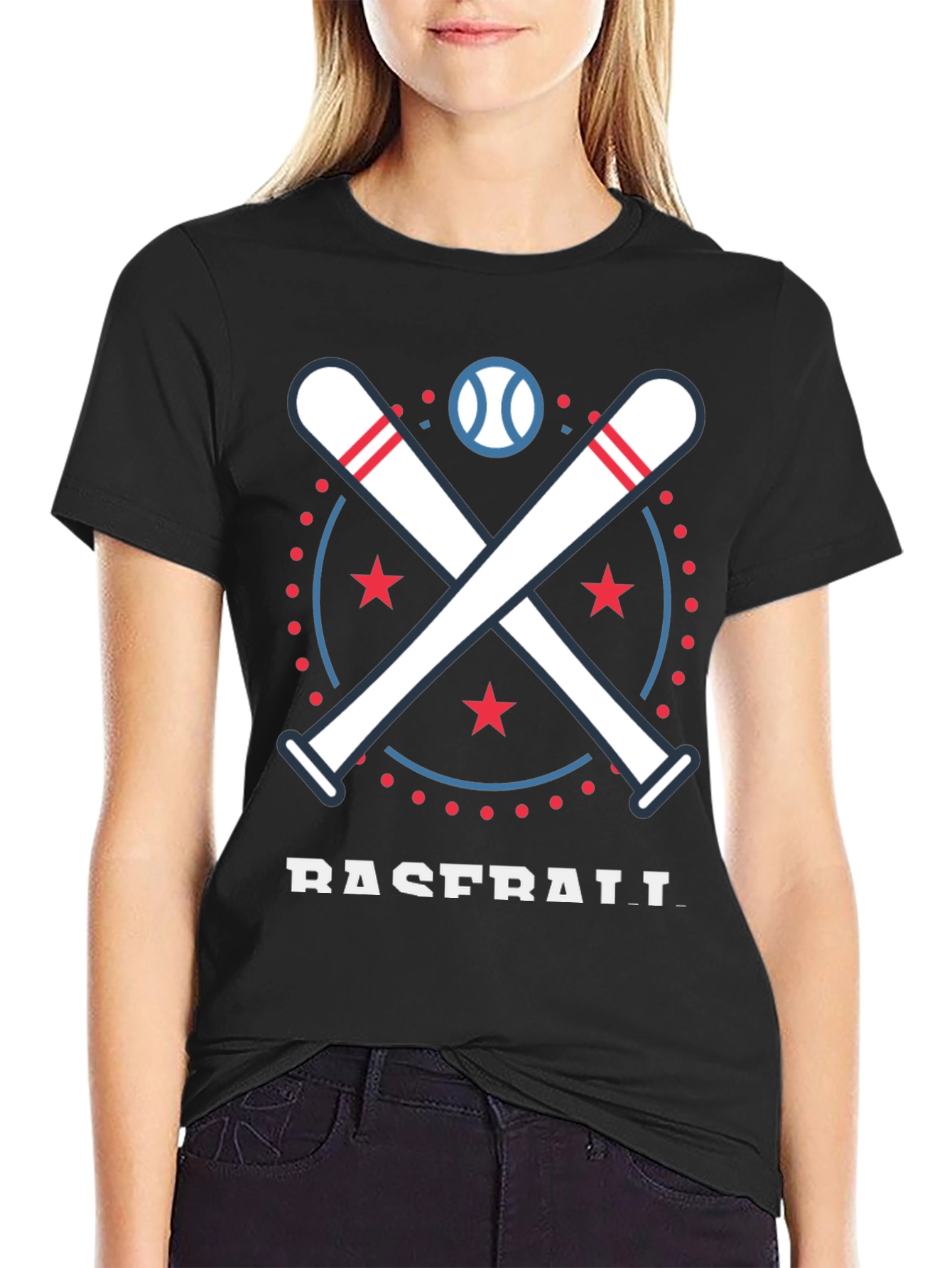 Baseball Bats & Stars Graphic Tee