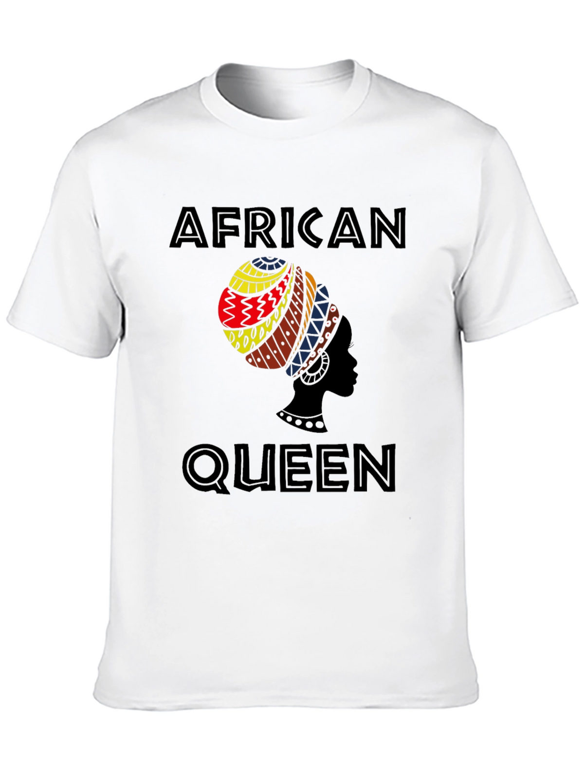 African Queen Graphic Tee - Stylish Black T-Shirt