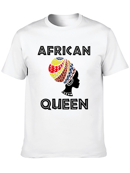 African Queen Graphic Tee - Stylish Black T-Shirt