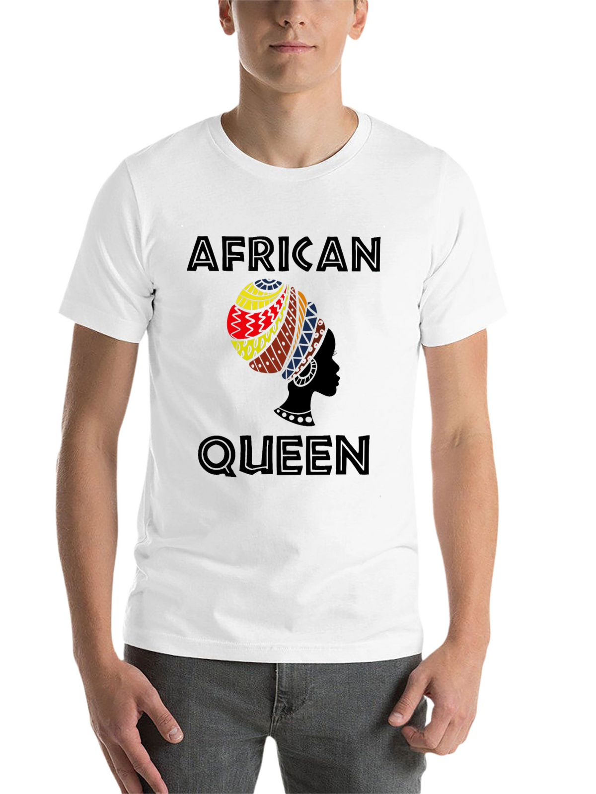 African Queen Graphic Tee - Stylish Black T-Shirt