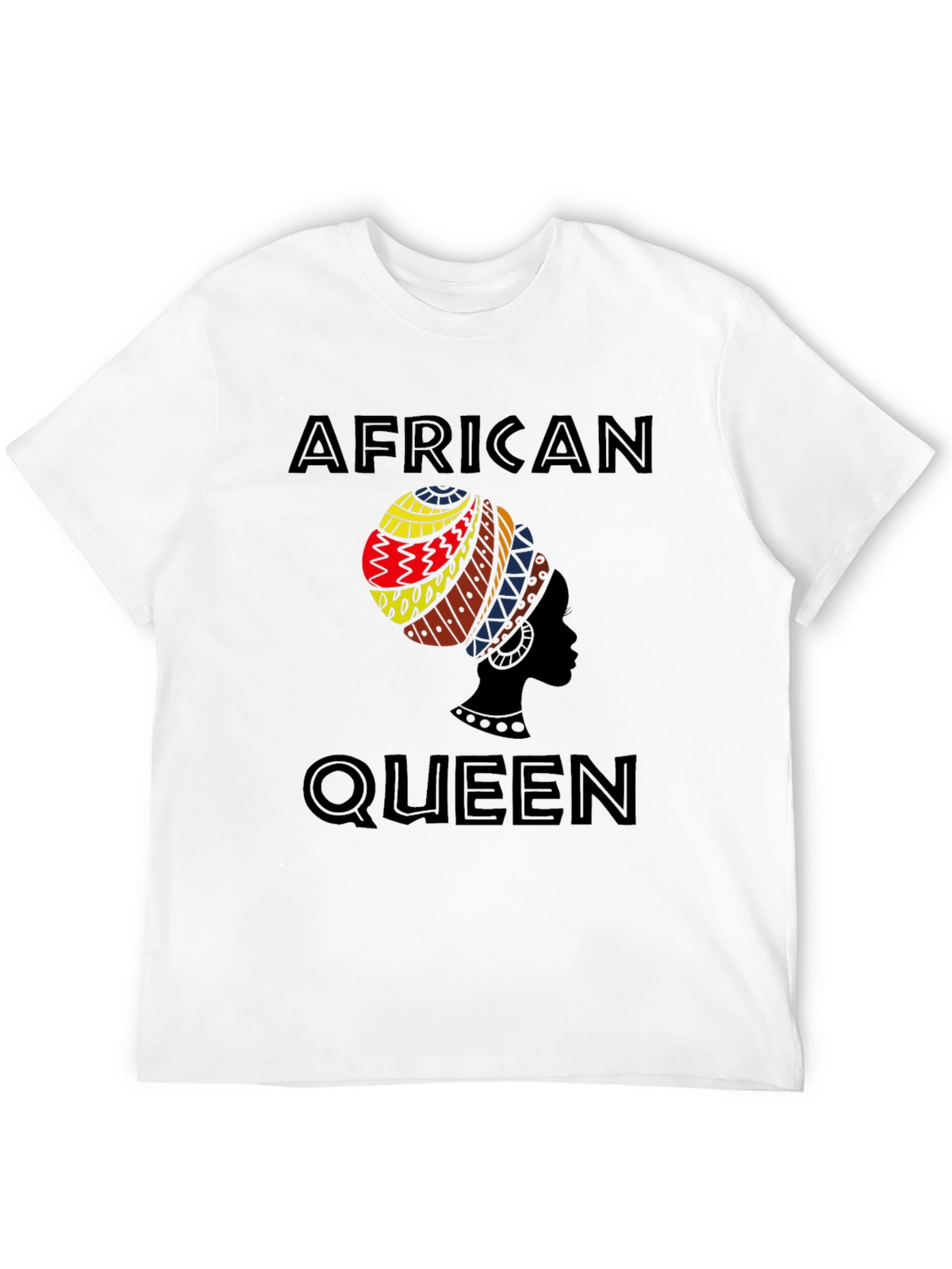 African Queen Graphic Tee - Stylish Black T-Shirt