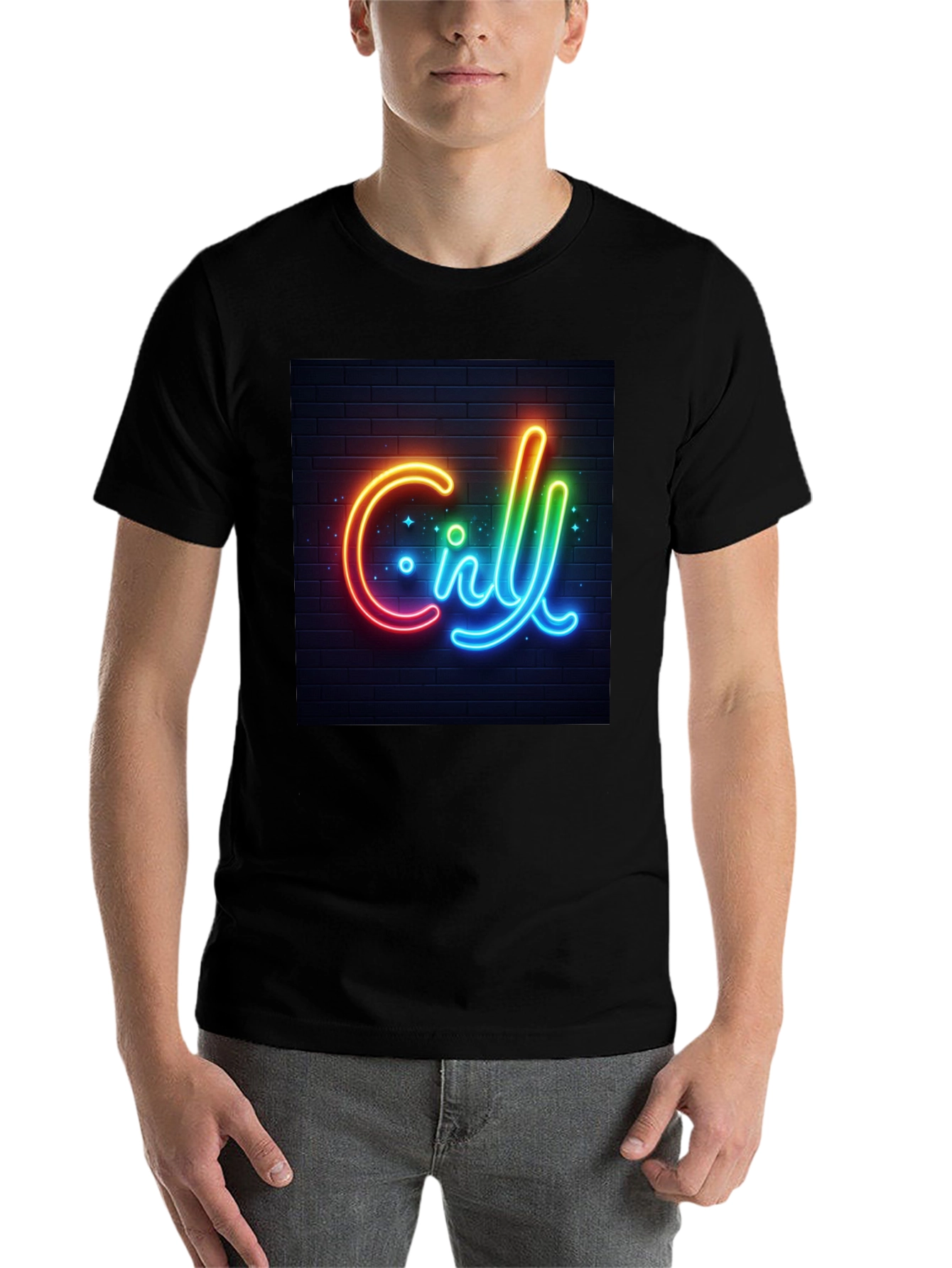 Chill Neon Graphic T-Shirt