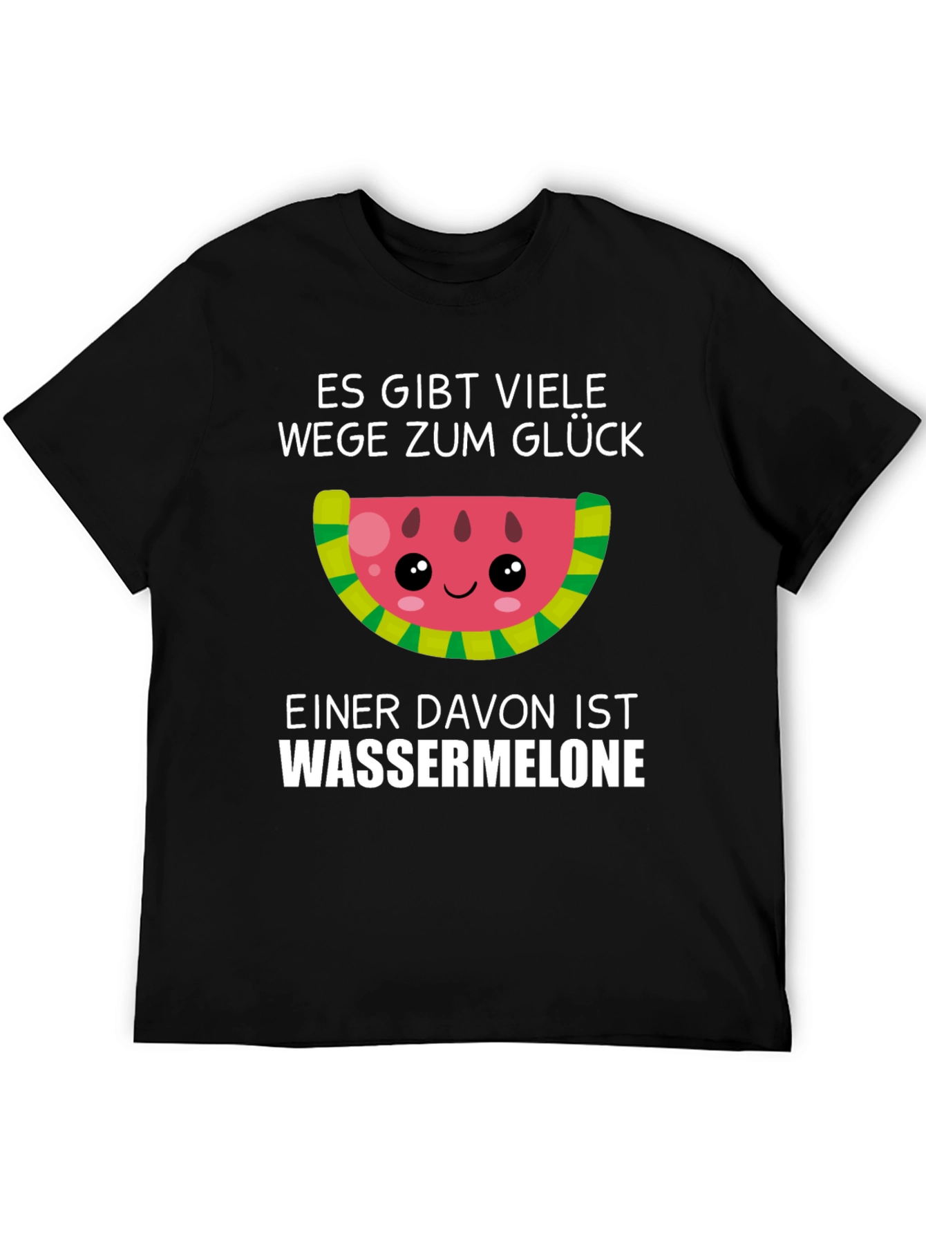 Funny Watermelon Glück T-Shirt - German Saying