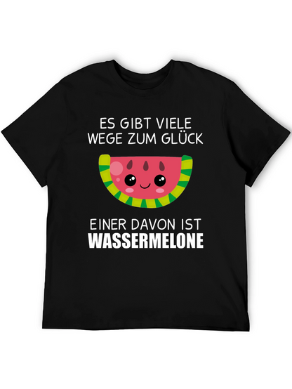 Funny Watermelon Glück T-Shirt - German Saying