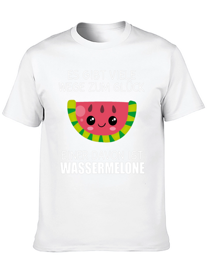 Funny Watermelon Glück T-Shirt - German Saying