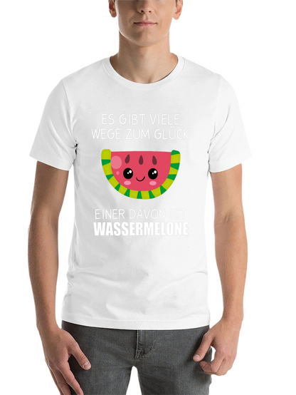 Funny Watermelon Glück T-Shirt - German Saying