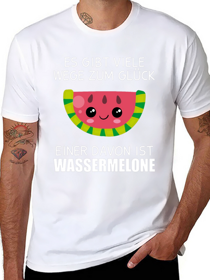 Funny Watermelon Glück T-Shirt - German Saying