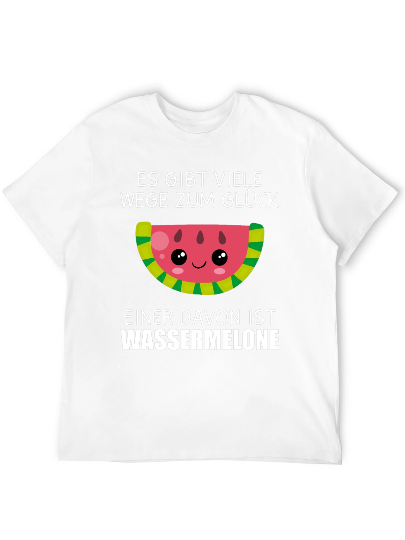 Funny Watermelon Glück T-Shirt - German Saying