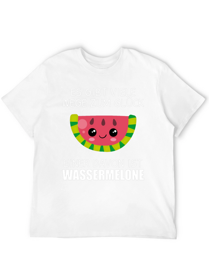 Funny Watermelon Glück T-Shirt - German Saying