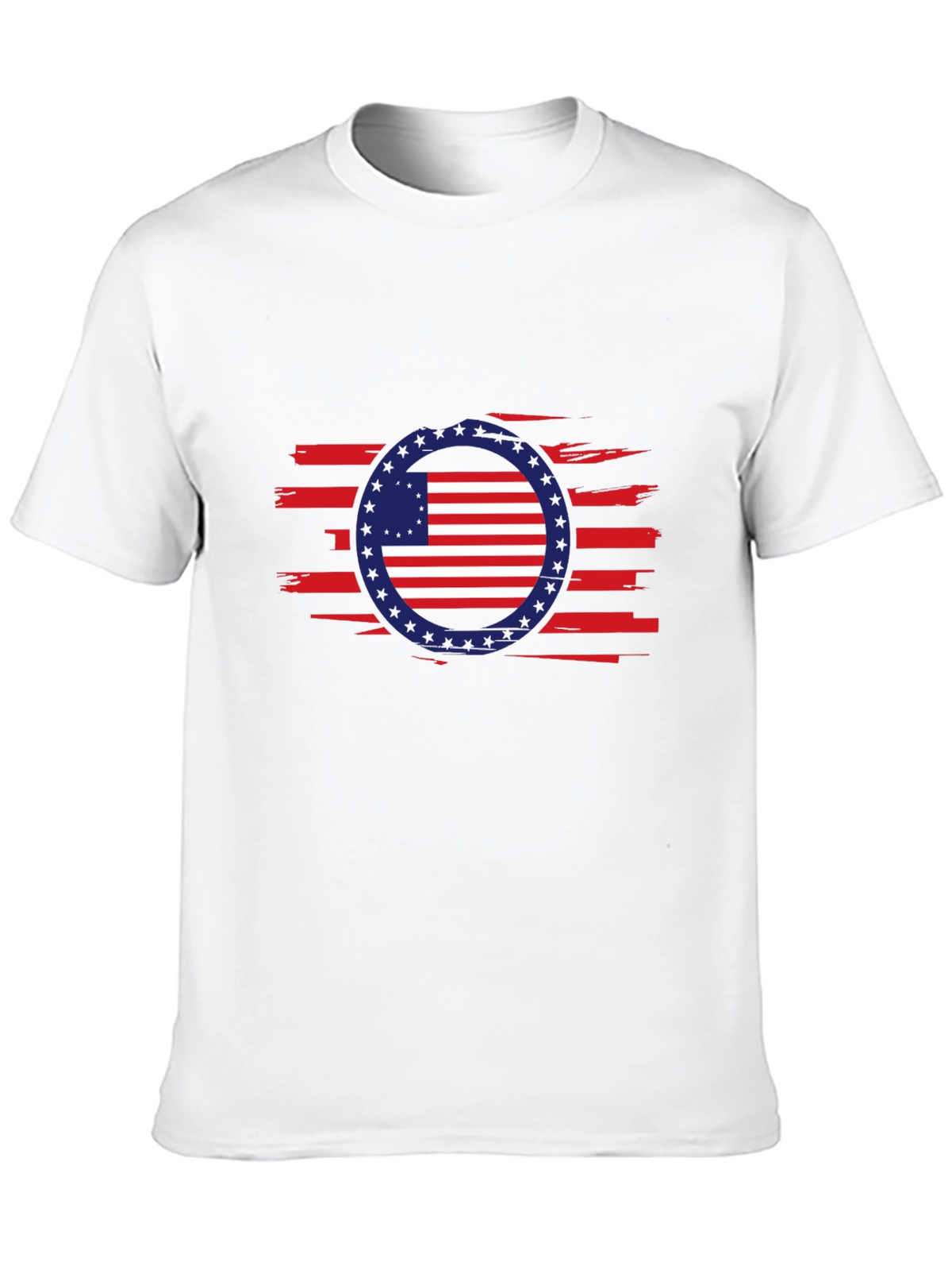 American Flag Patriotic Graphic T-Shirt