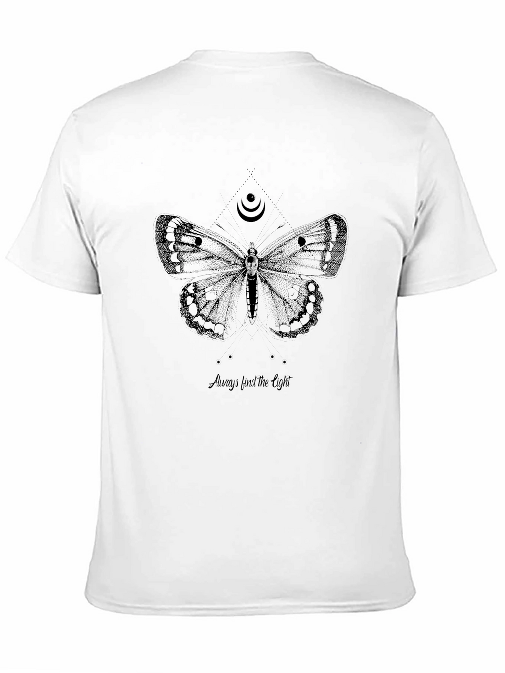 Skull Butterfly Graphic T-Shirt - Always Find The Light
