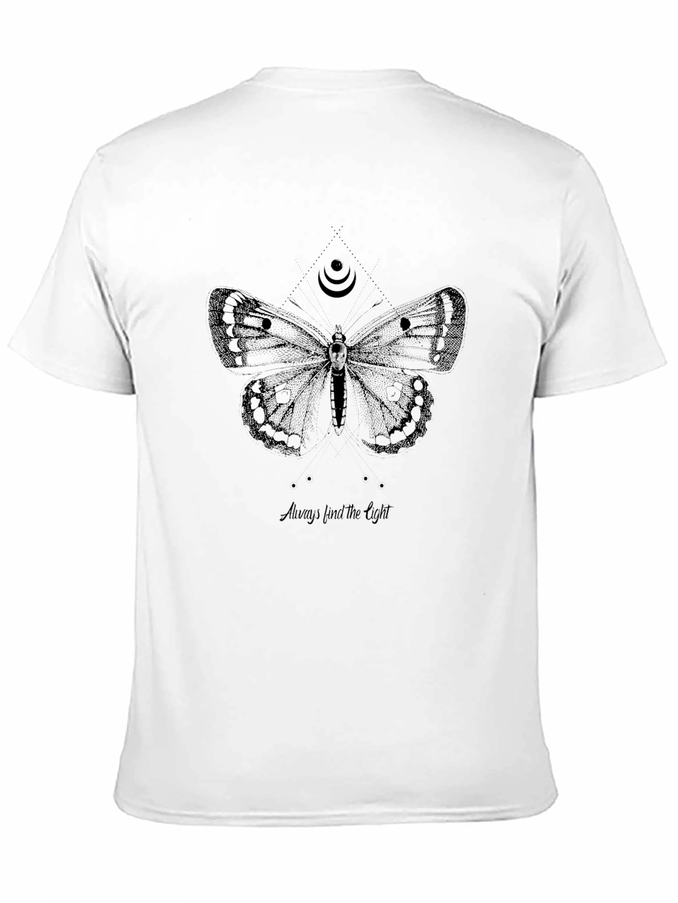 Skull Butterfly Graphic T-Shirt - Always Find The Light