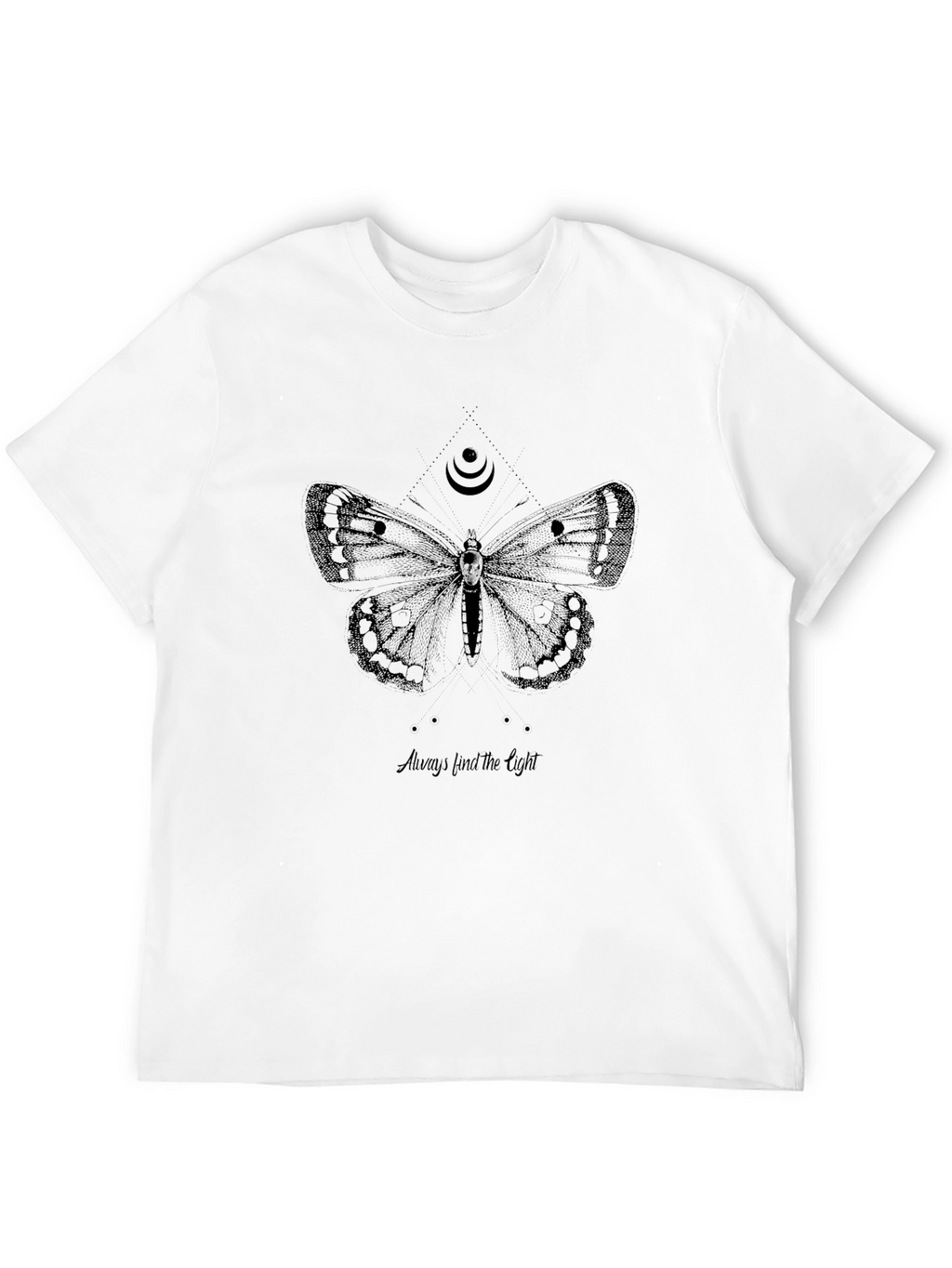Skull Butterfly Graphic T-Shirt - Always Find The Light