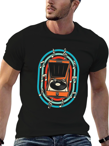 Retro Turntable Music T-Shirt