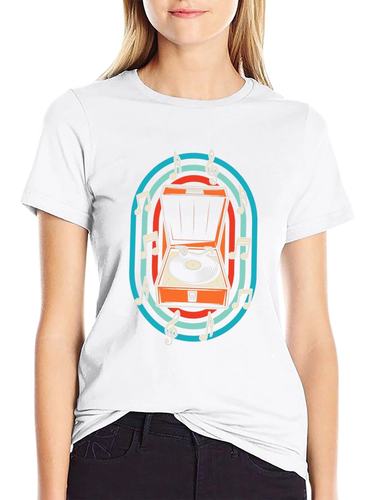 Retro Turntable Music T-Shirt
