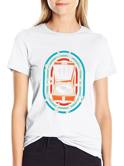 Retro Turntable Music T-Shirt