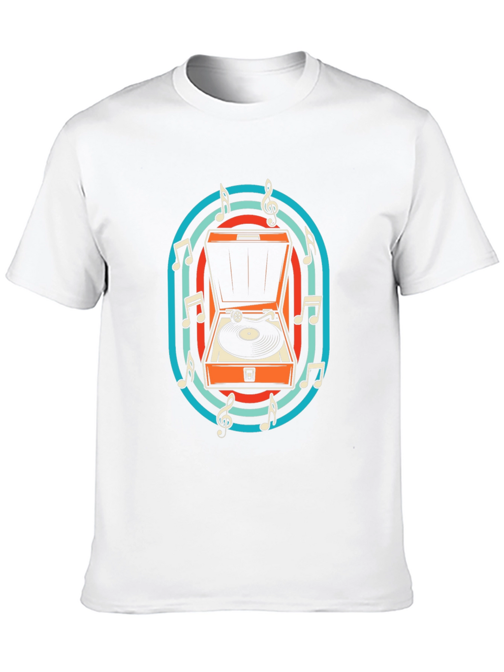 Retro Turntable Music T-Shirt