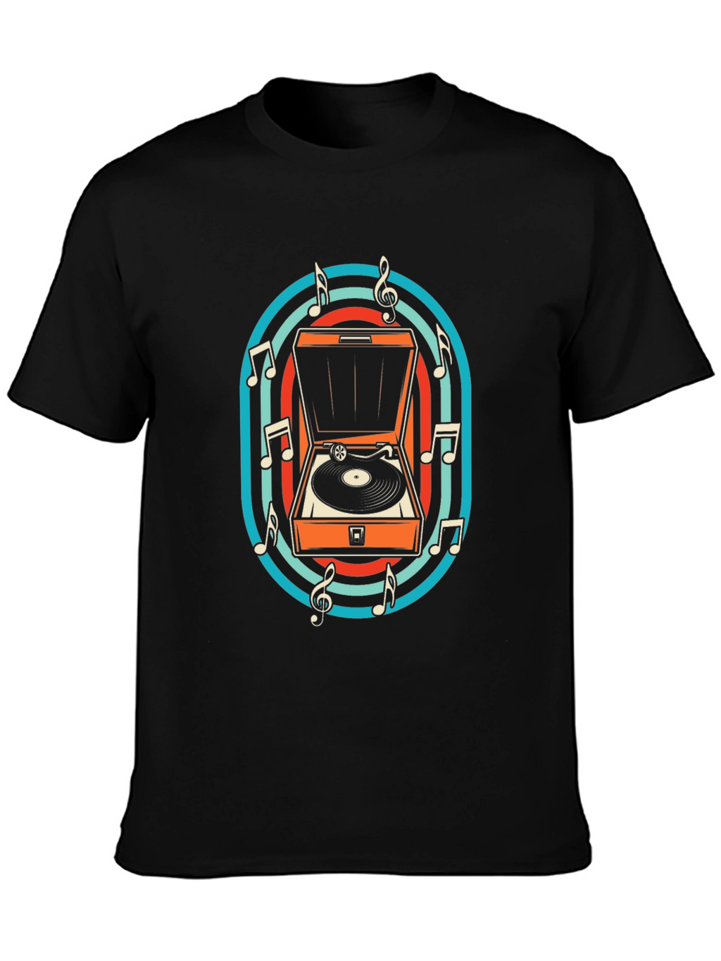 Retro Turntable Music T-Shirt