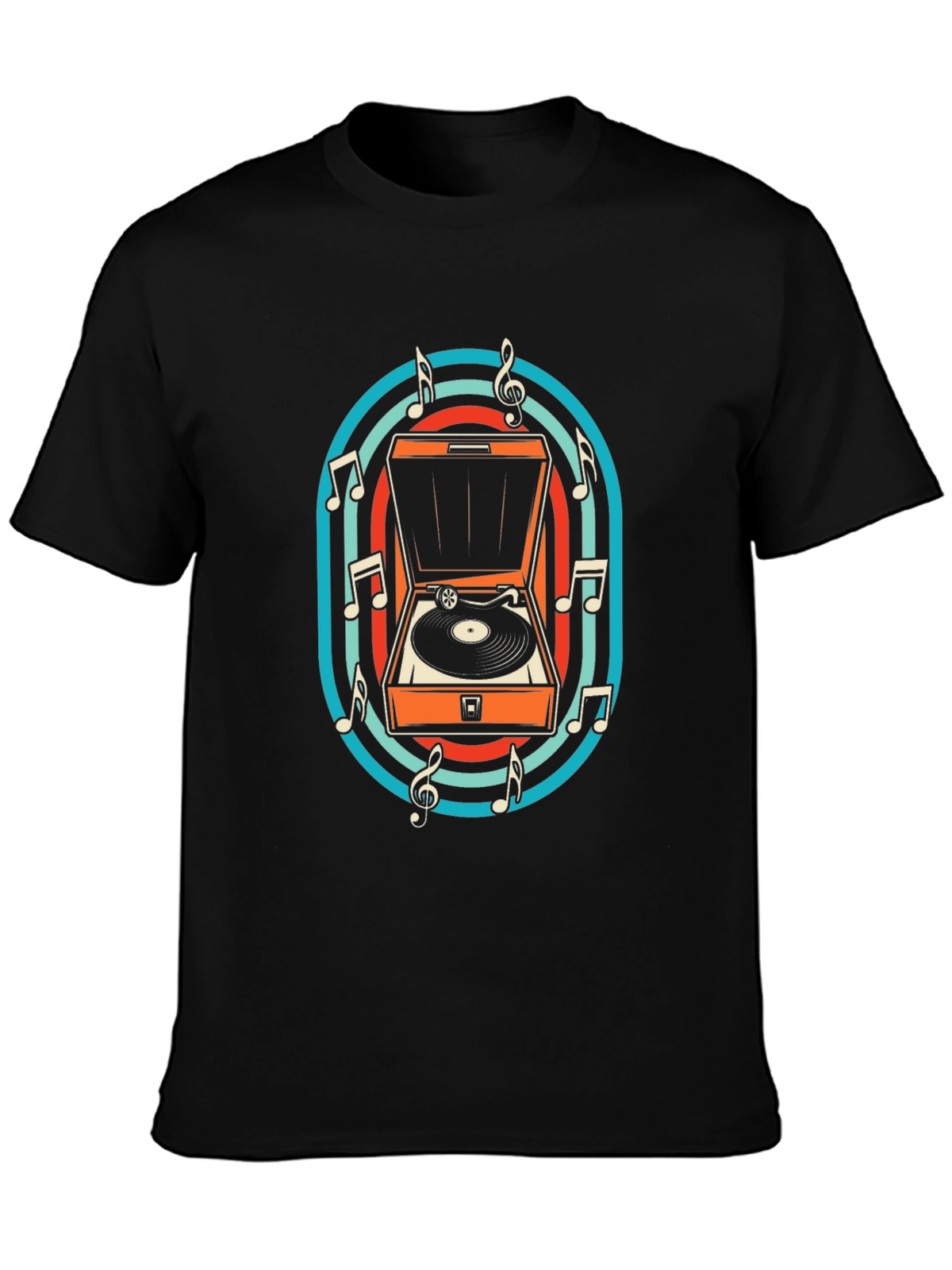 Retro Turntable Music T-Shirt