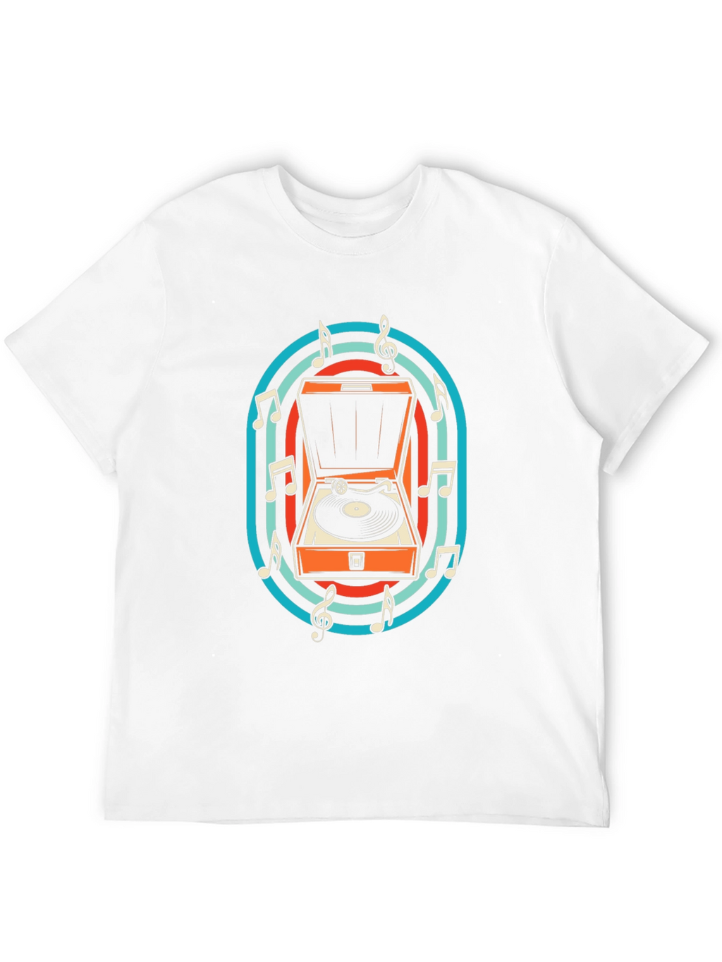 Retro Turntable Music T-Shirt