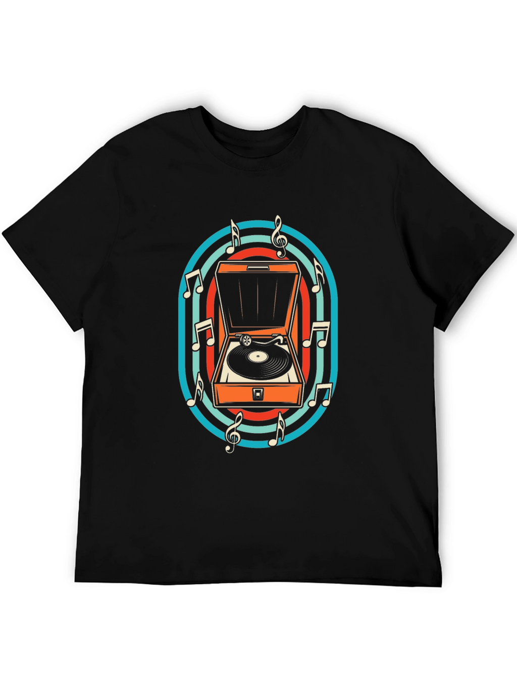 Retro Turntable Music T-Shirt