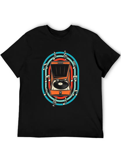 Retro Turntable Music T-Shirt