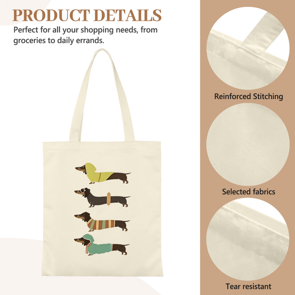 Minimal Line Art Yoga Girl Canvas Tote | Fitness Lover Soft Neutral Shoulder Handbag