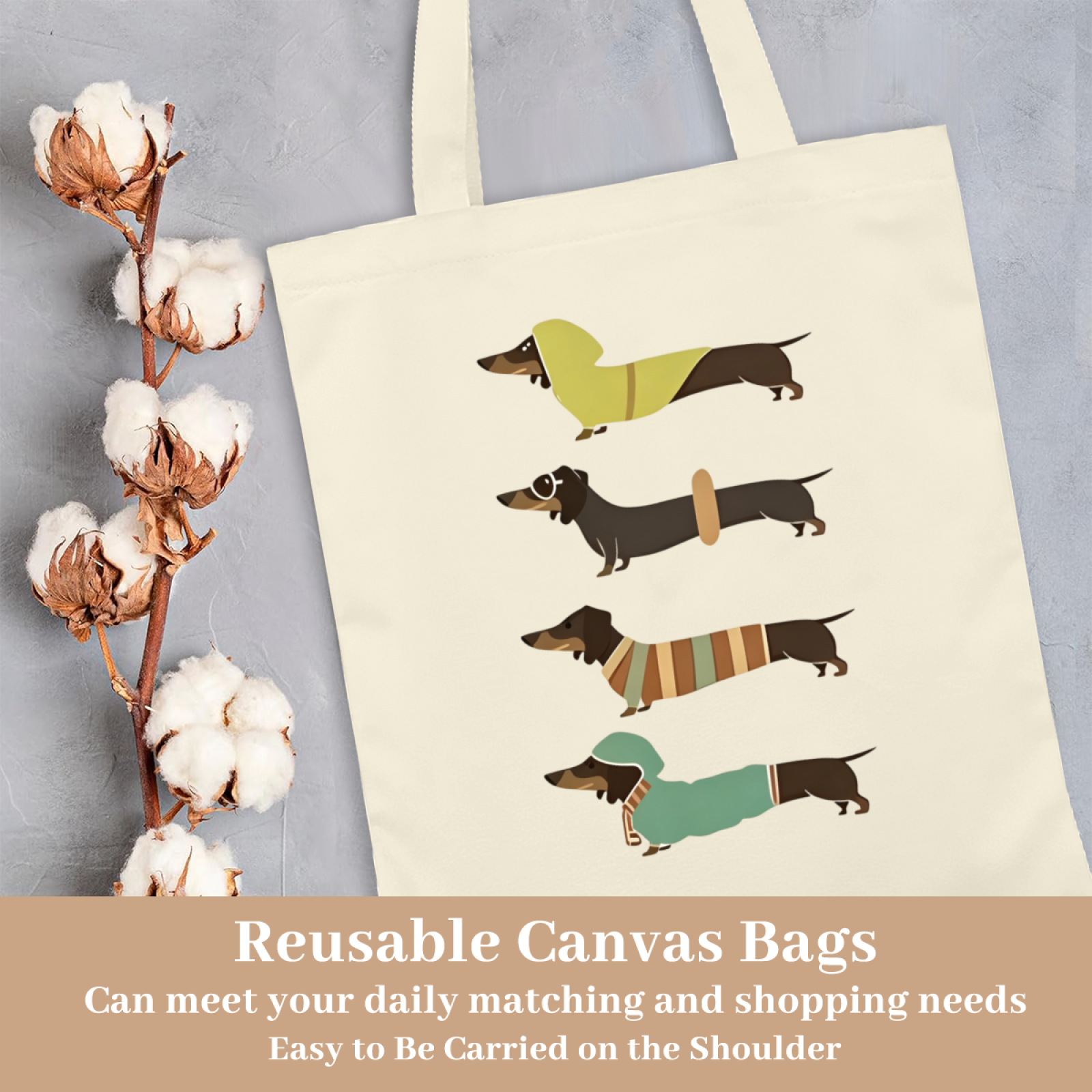 Minimal Line Art Yoga Girl Canvas Tote | Fitness Lover Soft Neutral Shoulder Handbag