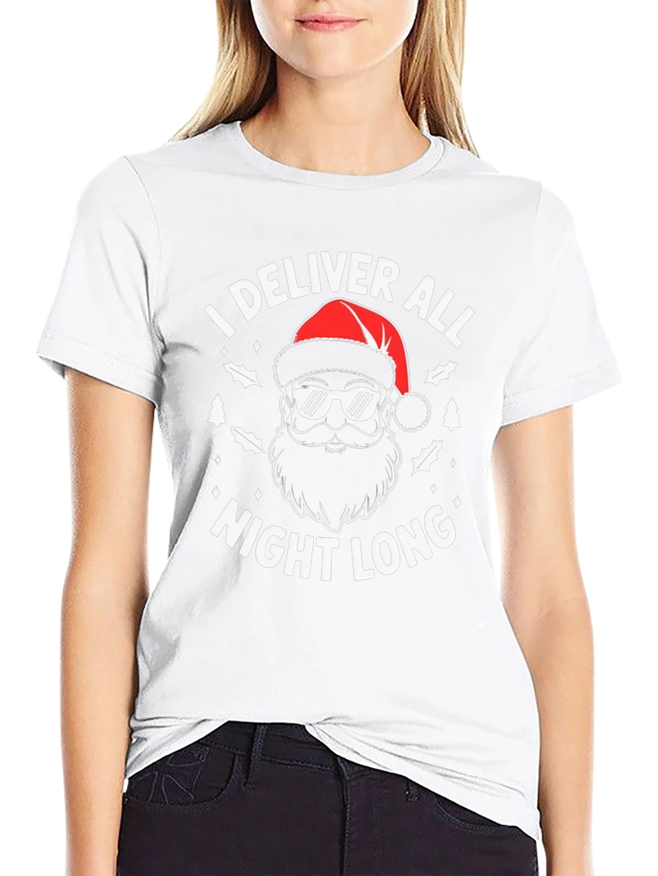 I Deliver All Night Long Christmas Graphic Tee