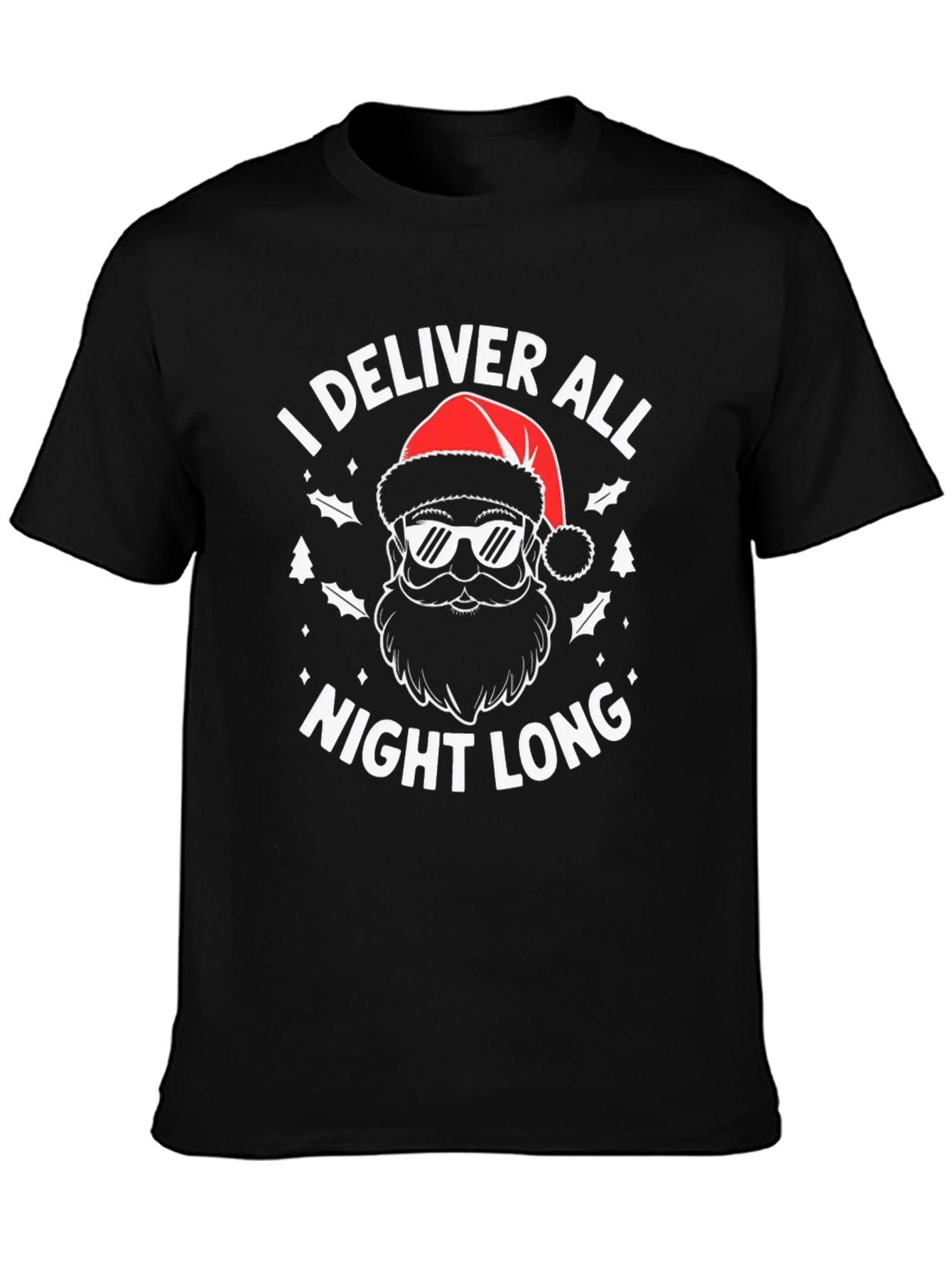 I Deliver All Night Long Christmas Graphic Tee